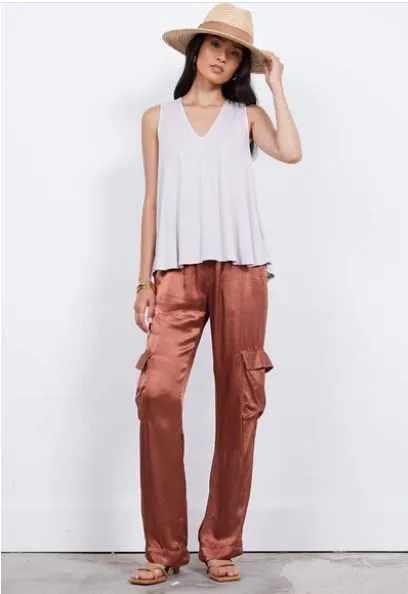 Silky Cargo Pants