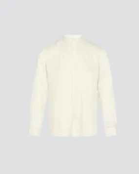 Theo Linen Stand Shirt - Ecru