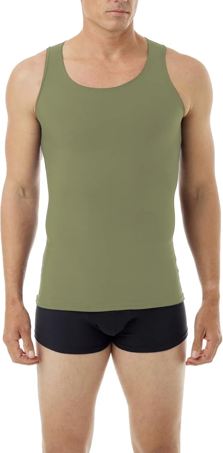 Underworks Mens Microfiber High Performance Compression Tank for Workouts, Sports Training and Shaping 473