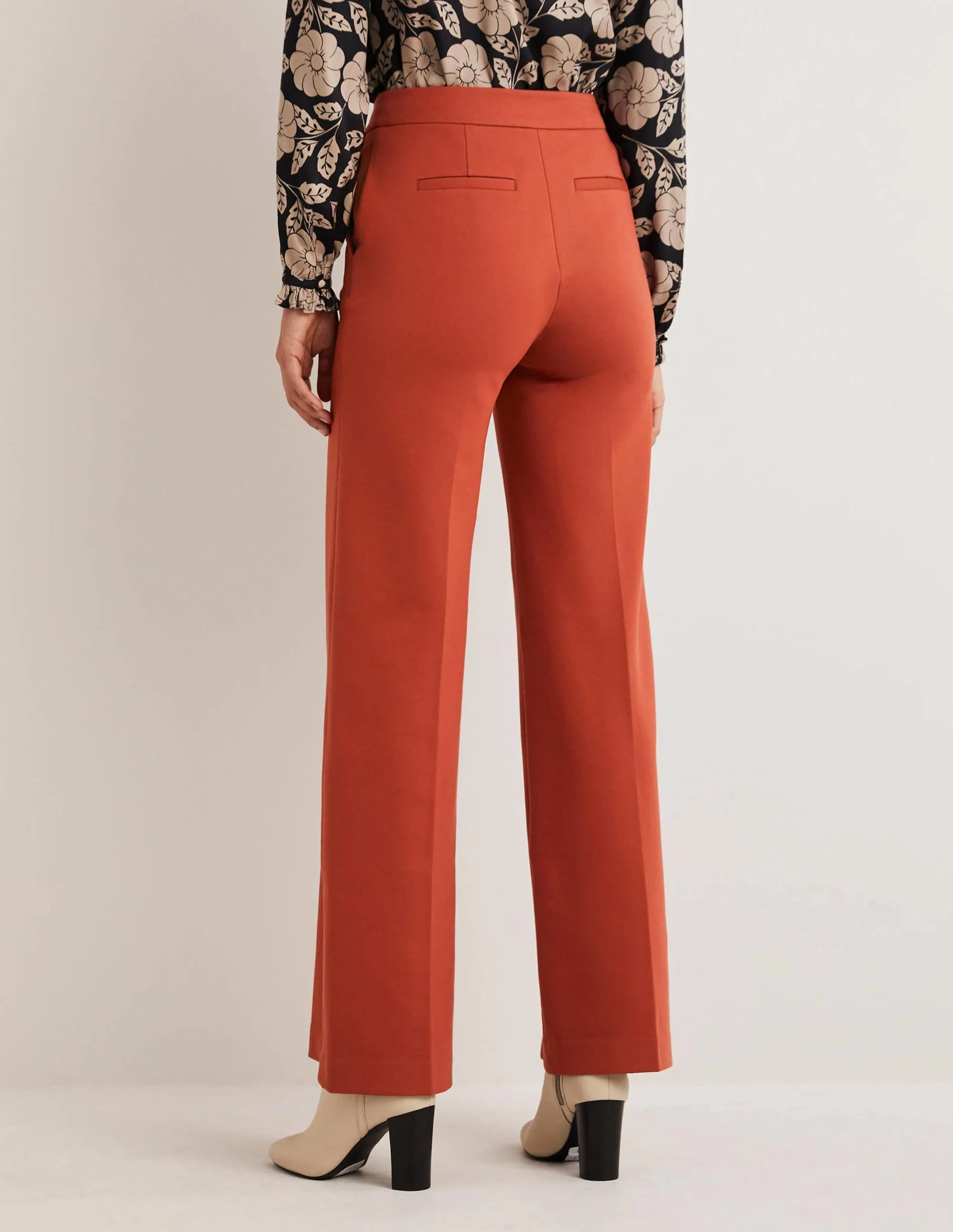 Westbourne Ponte Trousers-Chilli Oil
