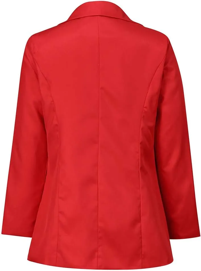 Women Casual Blazer Work Office Open Front Long Sleeve Suit Jacket Blazers for Women Business Casual