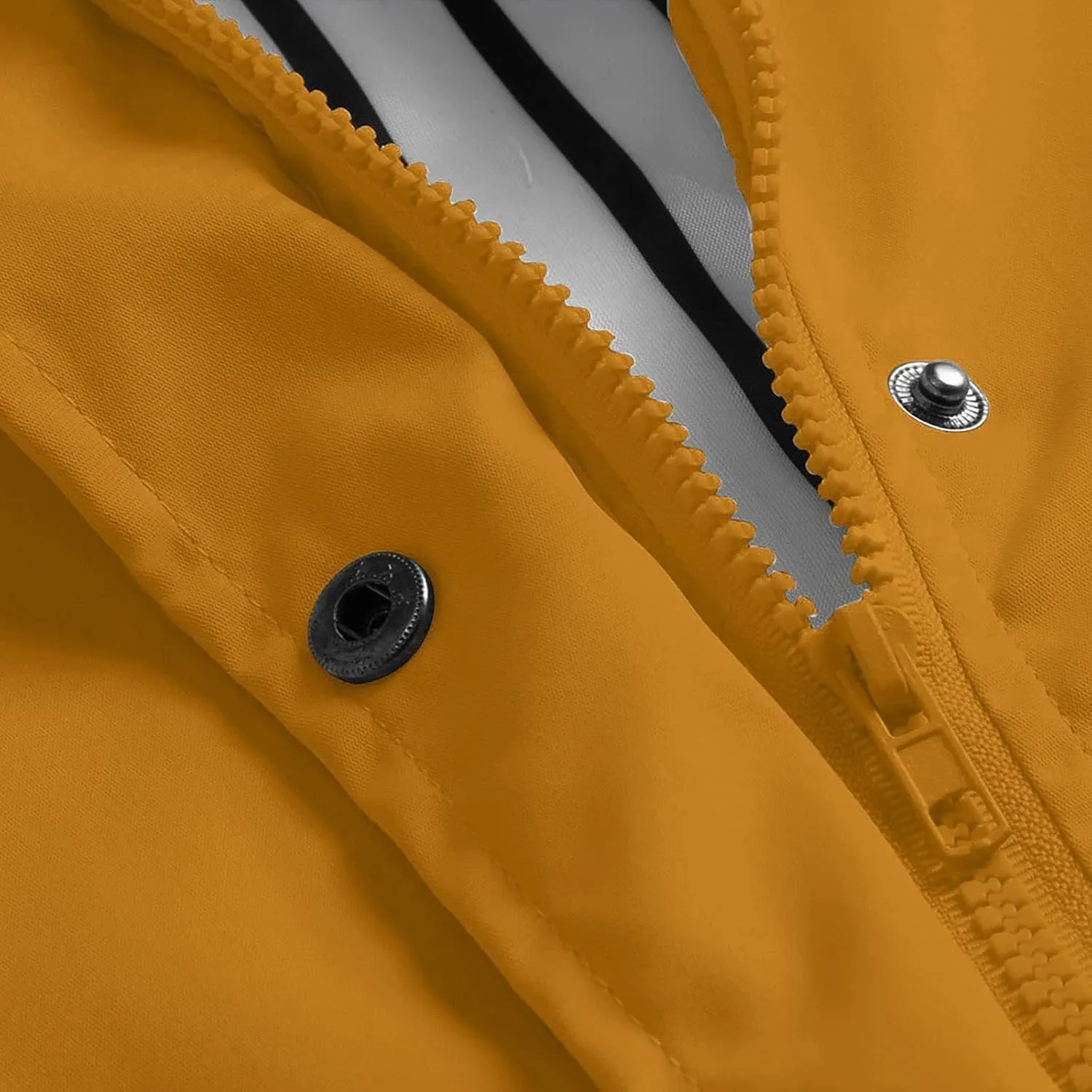 Women's Rain Jacket Raincoats Lightweight Waterproof Windproof Adjustable Windbreaker Jackets Hooded with Pockets