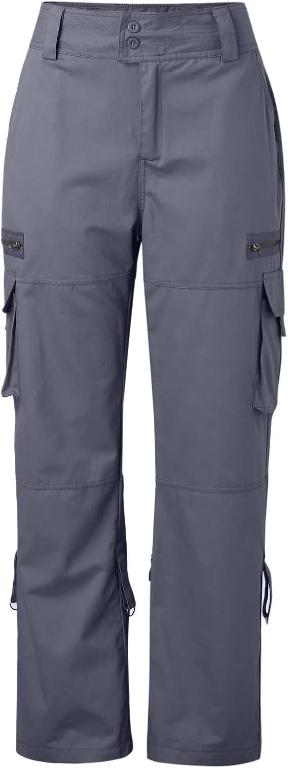 ZYXTIM Cargo Pants for Women High Waisted Lightweight Straight Casual Pants Y2K Teen Girls Trendy Parachute Pants with Pocket